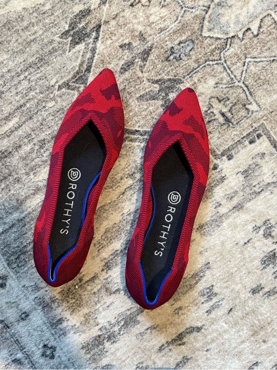 Rothy's Shoes - Rothy’s Red Camo Point Flats size 7 camouflage